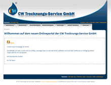 Tablet Screenshot of cw-bautrocknung.de